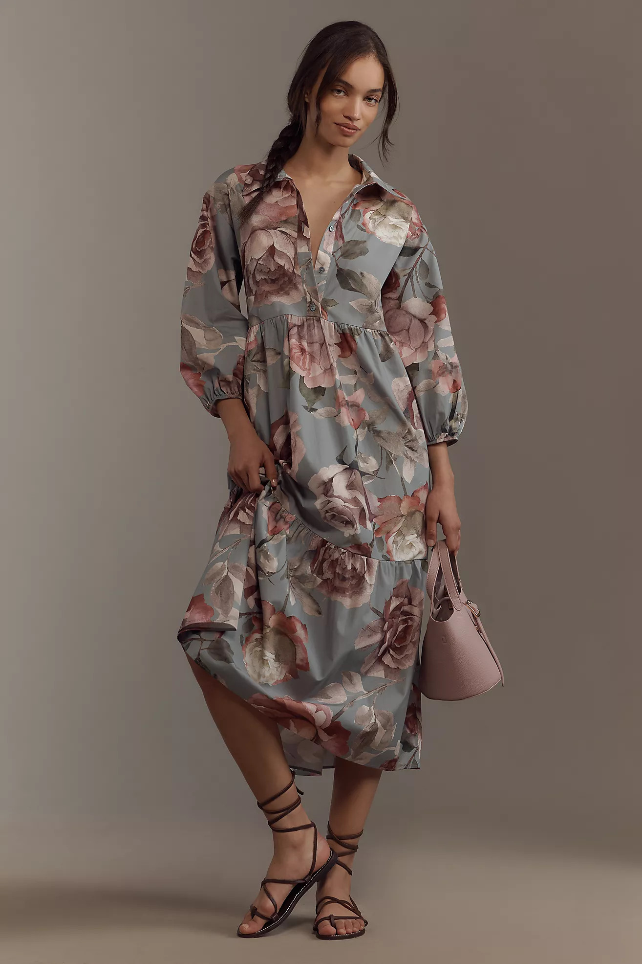 Loverly Grey x Anthropologie The Bettina Shirt Dress by Maeve | Anthropologie (US)