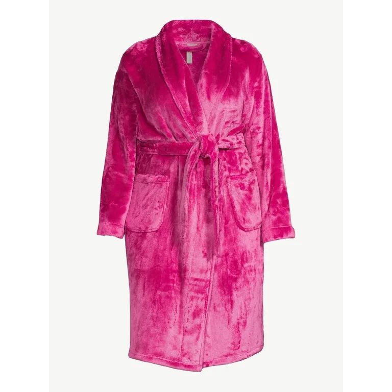 Joyspun Women's Plush Sleep Robe, Size S to 3X | Walmart (US)