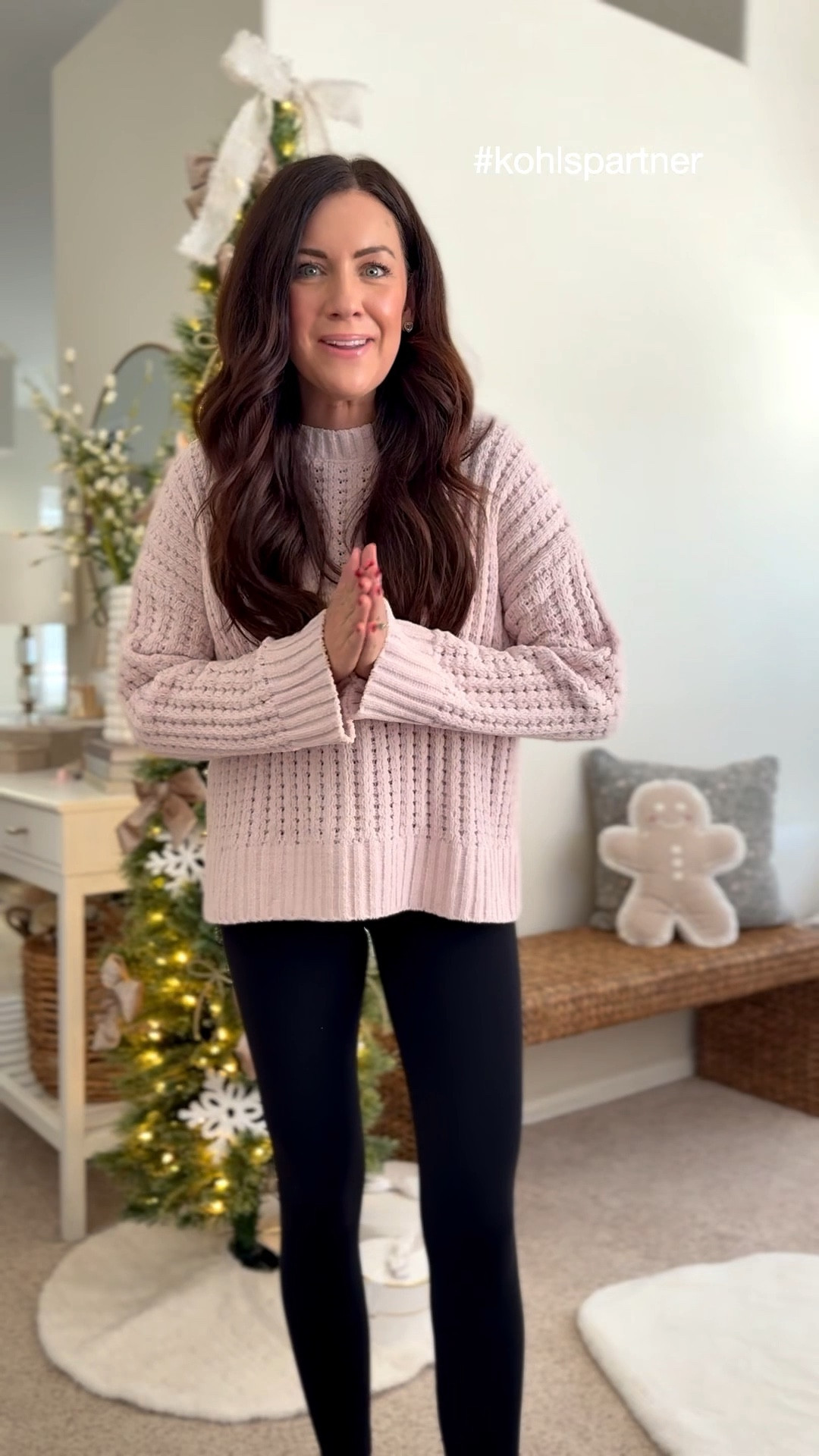 @kohls #AD #kohlspartner #kohlsfinds 
Chenille sweater-small you don’t have to size up for an oversized fit! 

#LTKHoliday #LTKGiftGuide #LTKSaleAlert