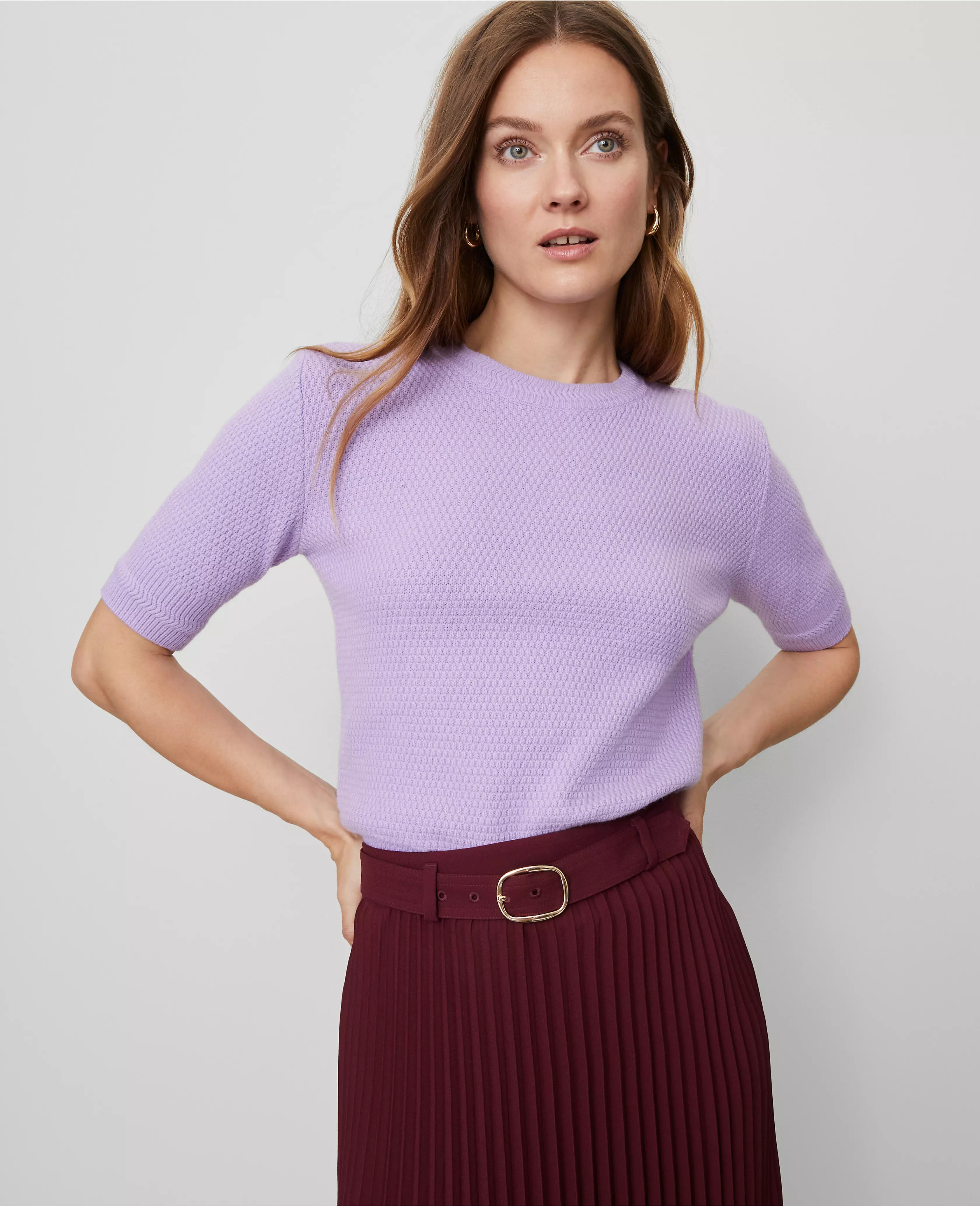 Stitch Sweater Tee | Ann Taylor
