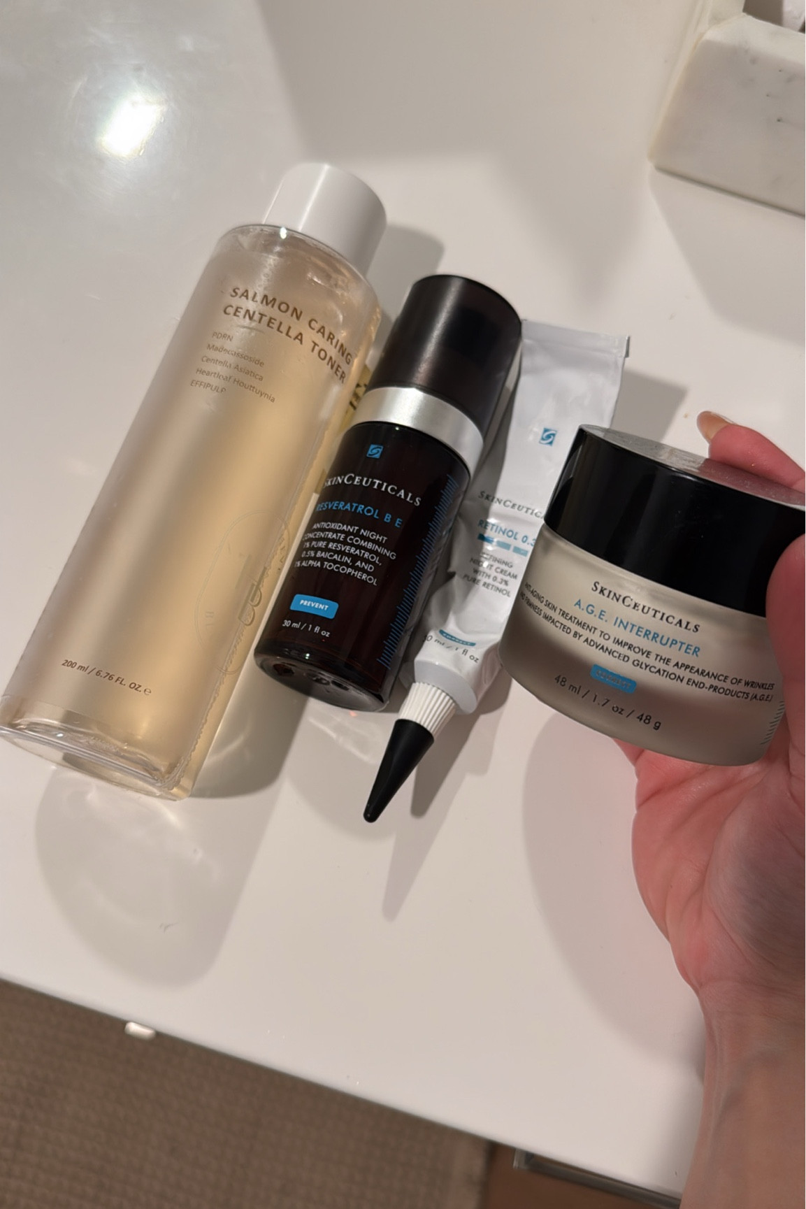 And after cleansing, here’s my skincare routine for tonight! ✨ #beauty #skincare #toner #skinceuticals 

#LTKU #LTKGiftGuide #LTKBeauty