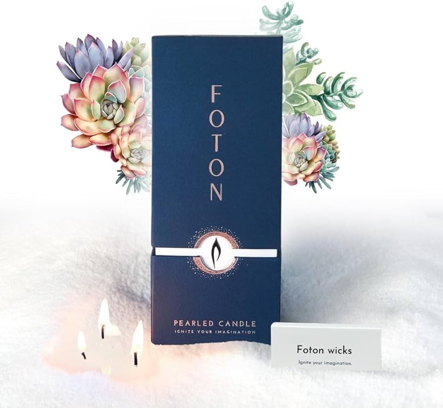 Foton Pearled Candle 18 Oz - Dreamy Dunes Cactus Flower Scented Non Toxic Luxury Powder Candles -... | Amazon (US)