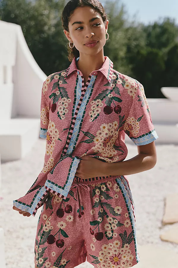 Agua Bendita x Anthropologie Watts Shorts | Anthropologie (US)