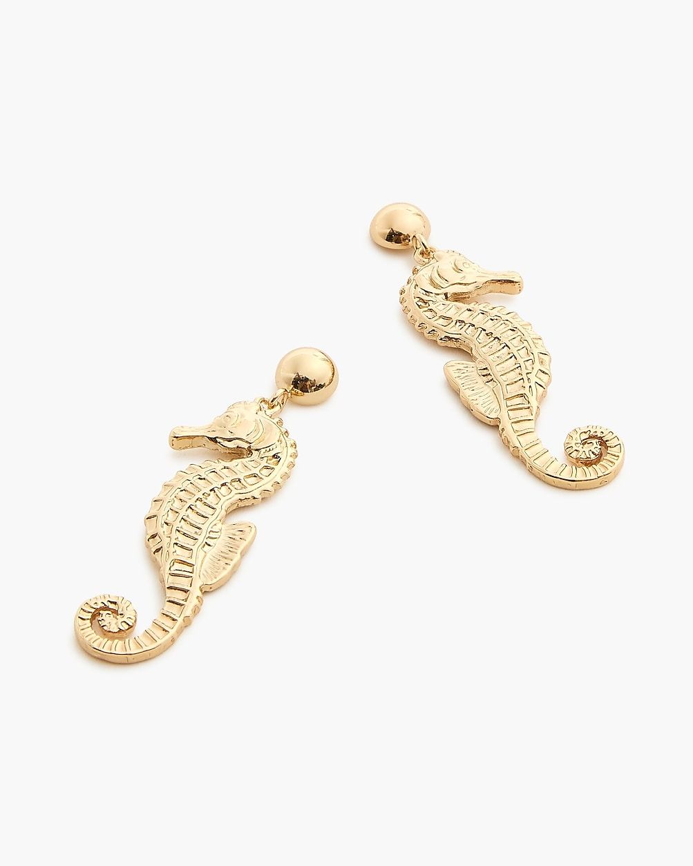 Seahorse statement earrings | J.Crew Factory