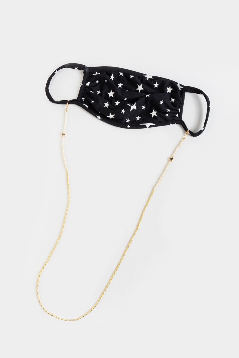 Roselyn Beaded Star Face Mask Chain | Francesca’s Collections