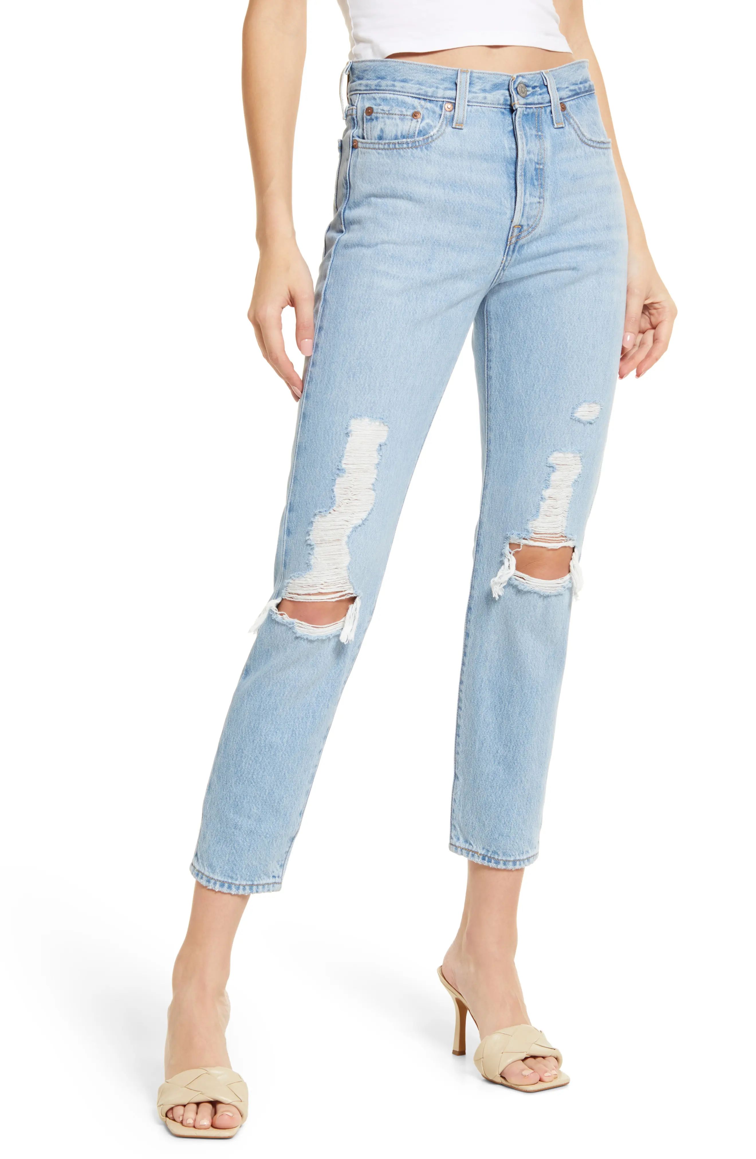 levi's Wedgie Icon Fit Ripped High Waist Jeans in Luxor Found Out at Nordstrom, Size 26 | Nordstrom