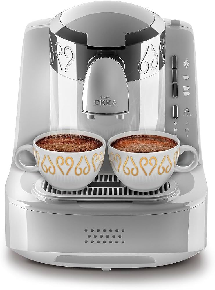 Arzum Okka Automatic Turkish/Greek Coffee Machine, USA 120V, UL, White/Silver, medium | Amazon (US)