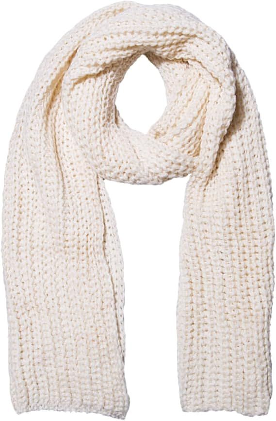 Women And Mens Winter Thick Cable Knit Wrap Chunky Long Warm Scarf | Amazon (US)