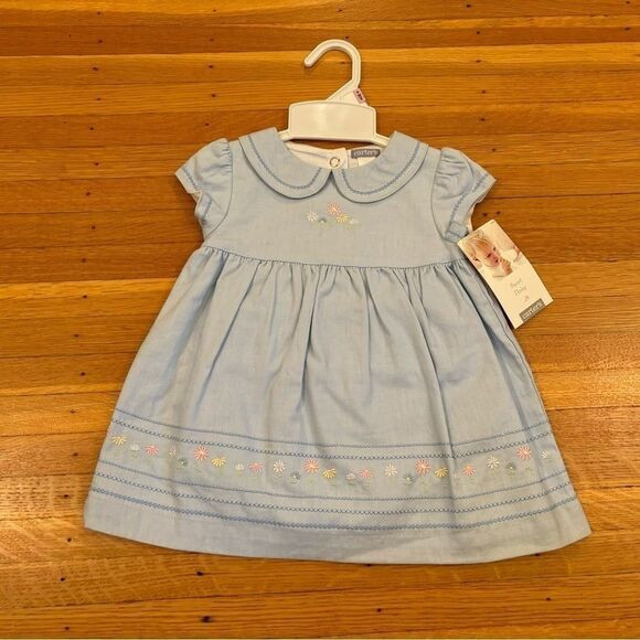 Carter’s Sweet Daisies vintage deadstock light blue short sleeve dress NWT | Poshmark