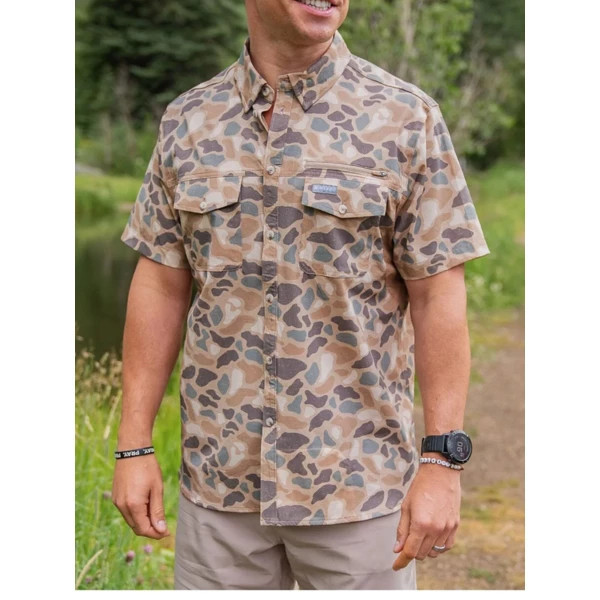 Men's Burlebo Shirt Button Up Shirt 2X Pintail Camo | Scheels