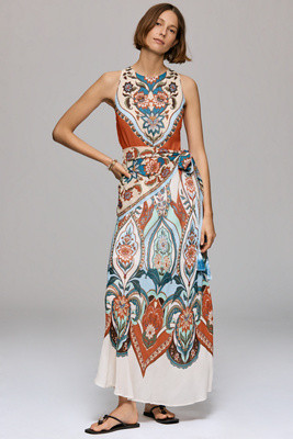 Farm Rio x Anthropologie Fit-and-Flare Maxi Dress | Anthropologie (US)