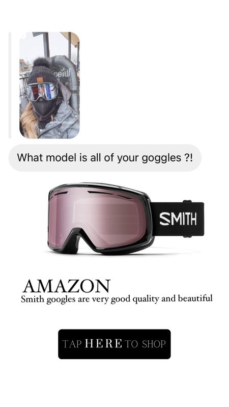 Love my Amazon Ski Goggles 

#LTKU #LTKSeasonal #LTKstyletip