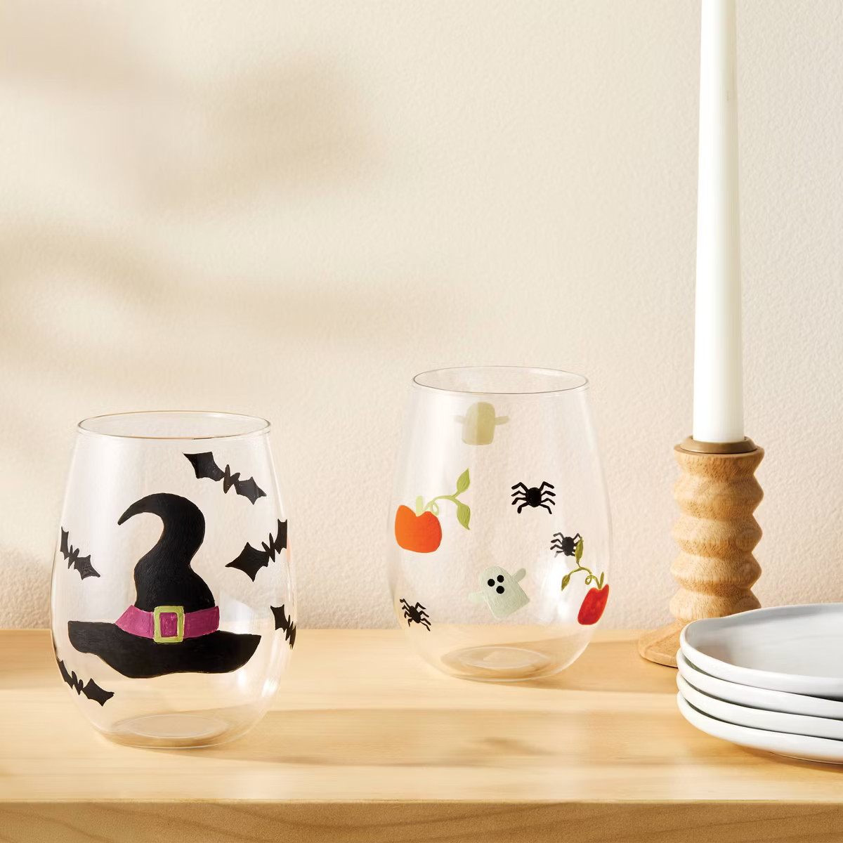 2ct Halloween Craft Glass Tumbler Painting Kit - Mondo Llama™ | Target