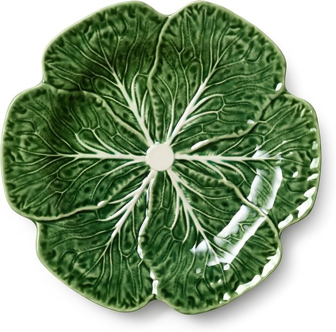 Le Jardin Cabbage 3D DINNER PLATES, SET OF FOUR -11" Sculpted Green Stoneware Leaf Plates – Sea... | Amazon (US)