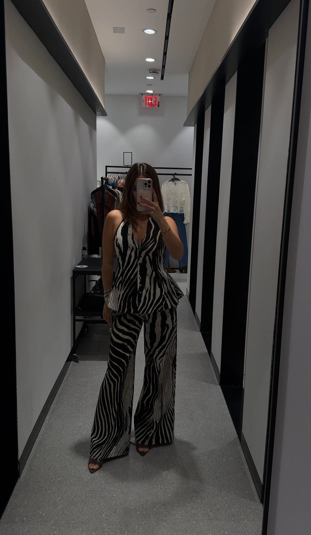 Chocolate zebra print linen set 🤎 

 @mango #ad #mango 

#LTKStyleTip #LTKSeasonal