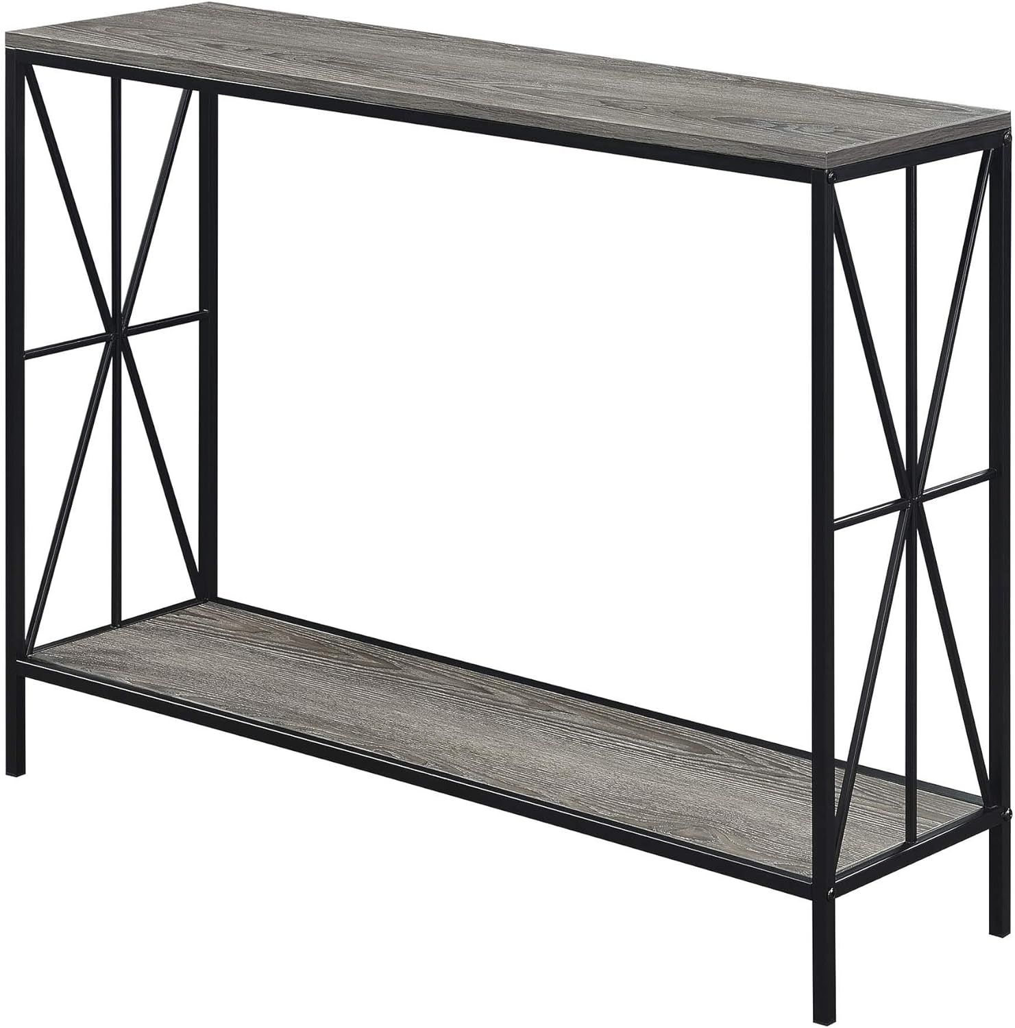 Convenience Concepts Tucson Starburst Console Table, Weathered Gray/Black | Amazon (US)
