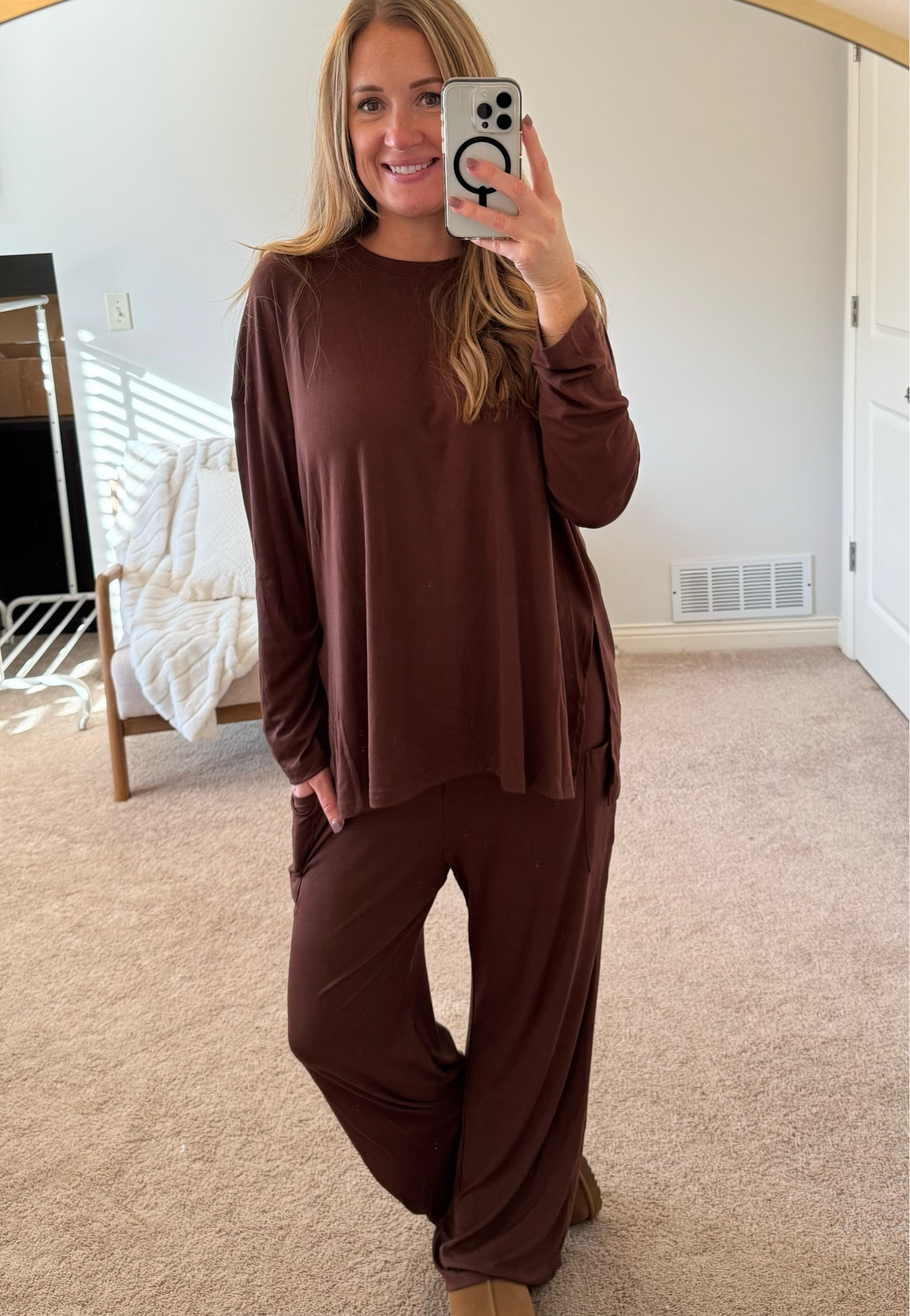 The most comfortable two piece lounge set! Stretchy, lightweight, loose-fitting and so soft! Wide leg pants, set, side slit, long sleeves
#loungeset #2pcset #loungewear #amazonfashion #cozyset

#LTKGiftGuide #LTKFindsUnder50 #LTKOver40
