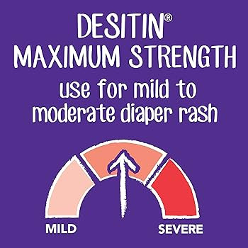 Desitin Maximum Strength Baby Diaper Rash Cream with 40% Zinc Oxide for Treatment, Relief & Preve... | Amazon (US)