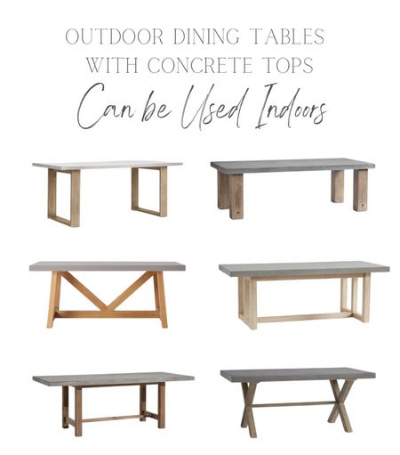 Our concrete-topped dining table is actually an outdoor table.  It’s been great because it’s so durable!  Ours is from RH and has increased in priced significantly since we purchased so I’ve linked some alternatives…

#LTKhome
