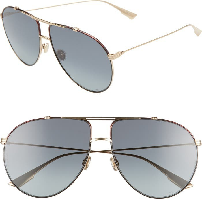 Christian Dior Monsieur 63mm Oversize Aviator Sunglasses | Nordstrom Rack
