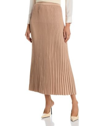 Misook Ribbed Soft Knit Midi A Line Skirt - Heritage Fit  | Bloomingdale's Women | Bloomingdale's (US)