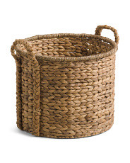 Large Natural Storage Basket With Braided Handles | TJ Maxx
