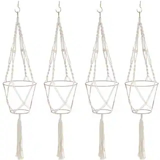 Sorbus 41" Macramé Plant Hangers, 4ct. | Michaels | Michaels Stores