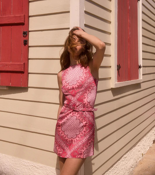 The Viola Dress - Berry Paisley Scarf | Hill House Home US