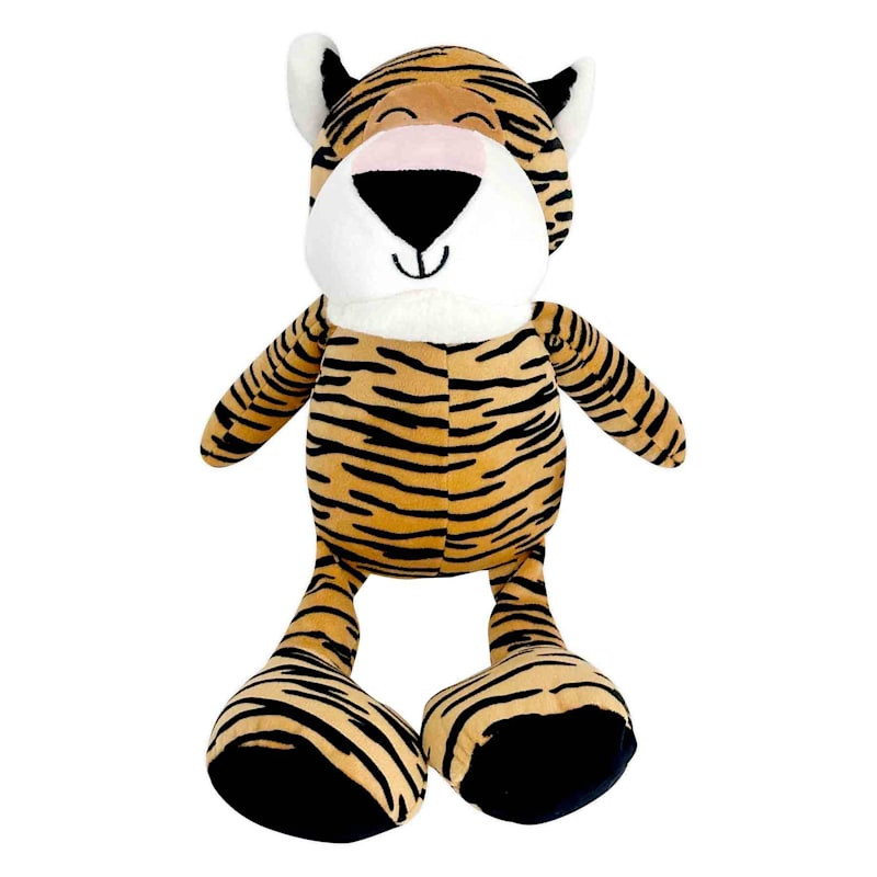Tiny Dreamers Tiger Plush Pillow, 7x13 | At Home