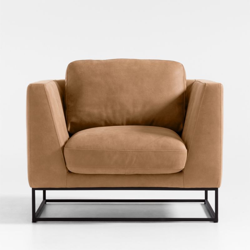 Delancey Leather Chair | Crate & Barrel | Crate & Barrel
