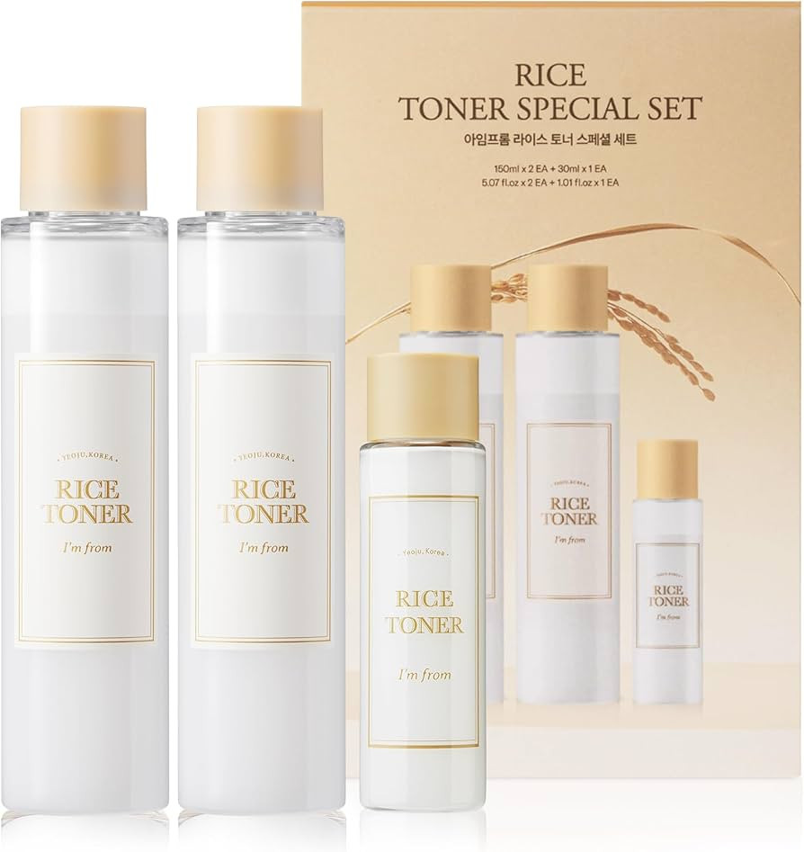 I'm From Rice Toner Special Set 11.15 Fl Oz, Limited Edition, Hydrating for Dry Skin, Vegan, Alco... | Amazon (US)
