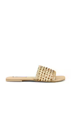Steve Madden Gulf Slides in Gold Multi from Revolve.com | Revolve Clothing (Global)