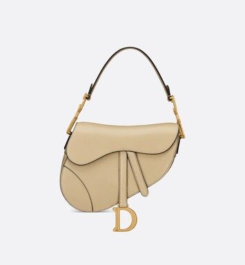 Saddle Bag Beige Goatskin | DIOR | Dior Beauty (US)