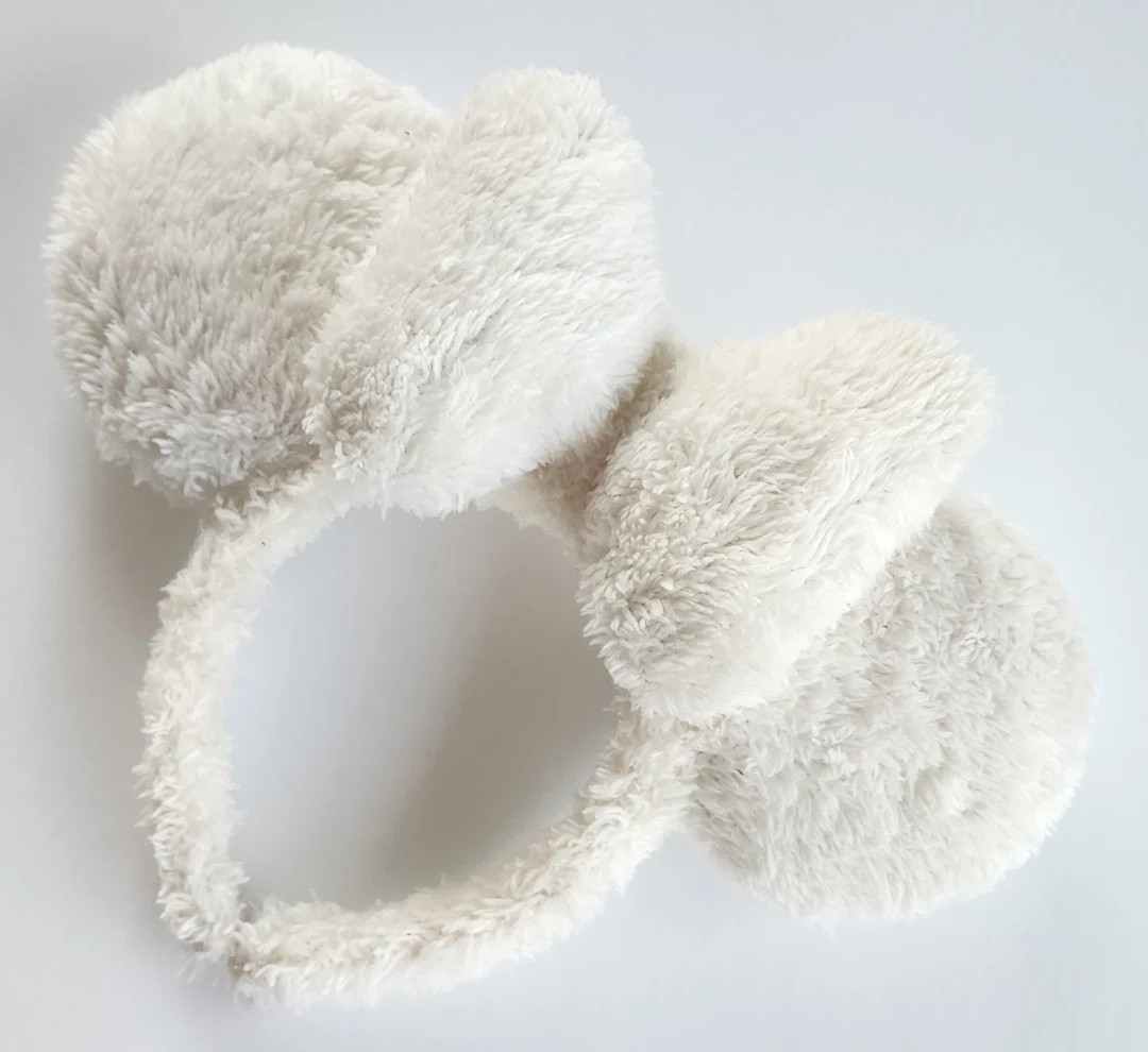 Soft Sherpa Faux Fur Ivory Mouse Ears | off White Mouse Ears - Etsy | Etsy (US)