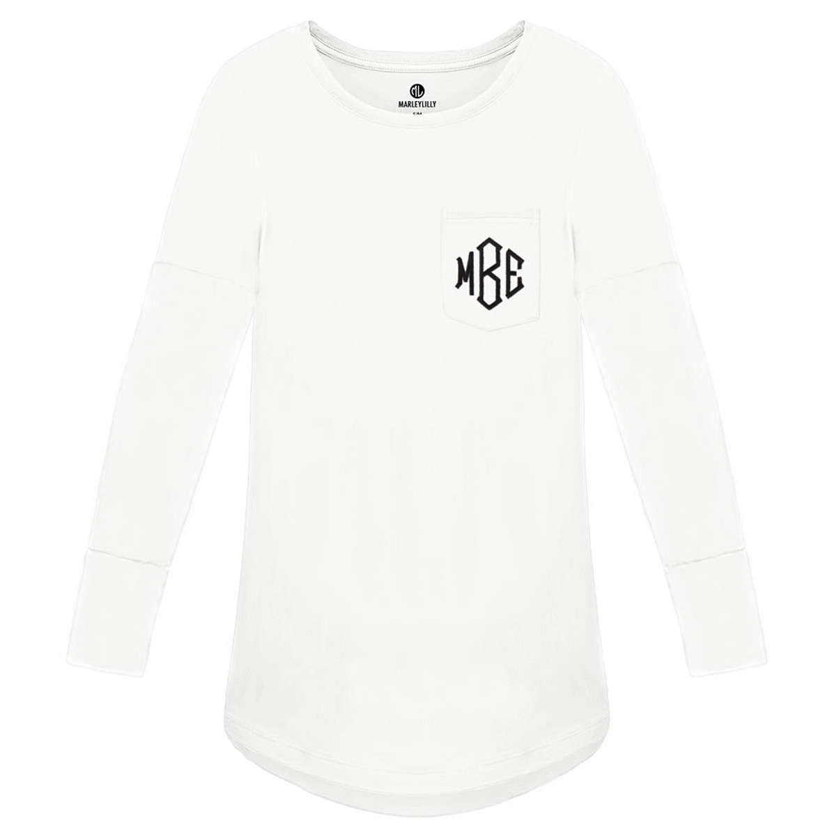 Monogrammed Tunic Shirt | Marleylilly