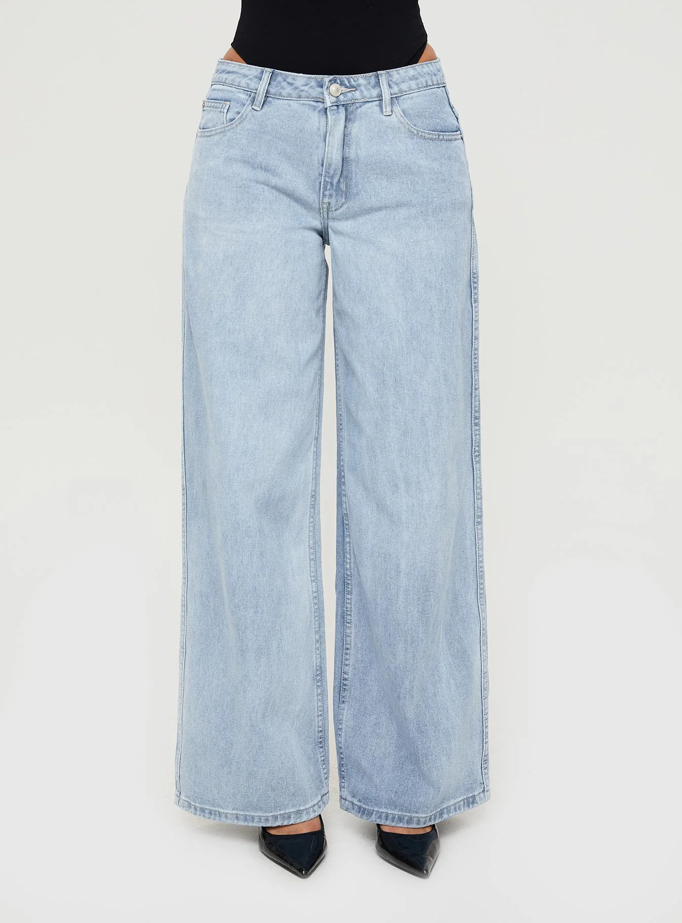 Ramos Low Rise Denim Jeans Light Wash | Princess Polly US