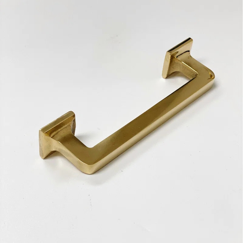 Eloise Unlacquered Brass 4" Center to Center Bar Pull | Wayfair North America