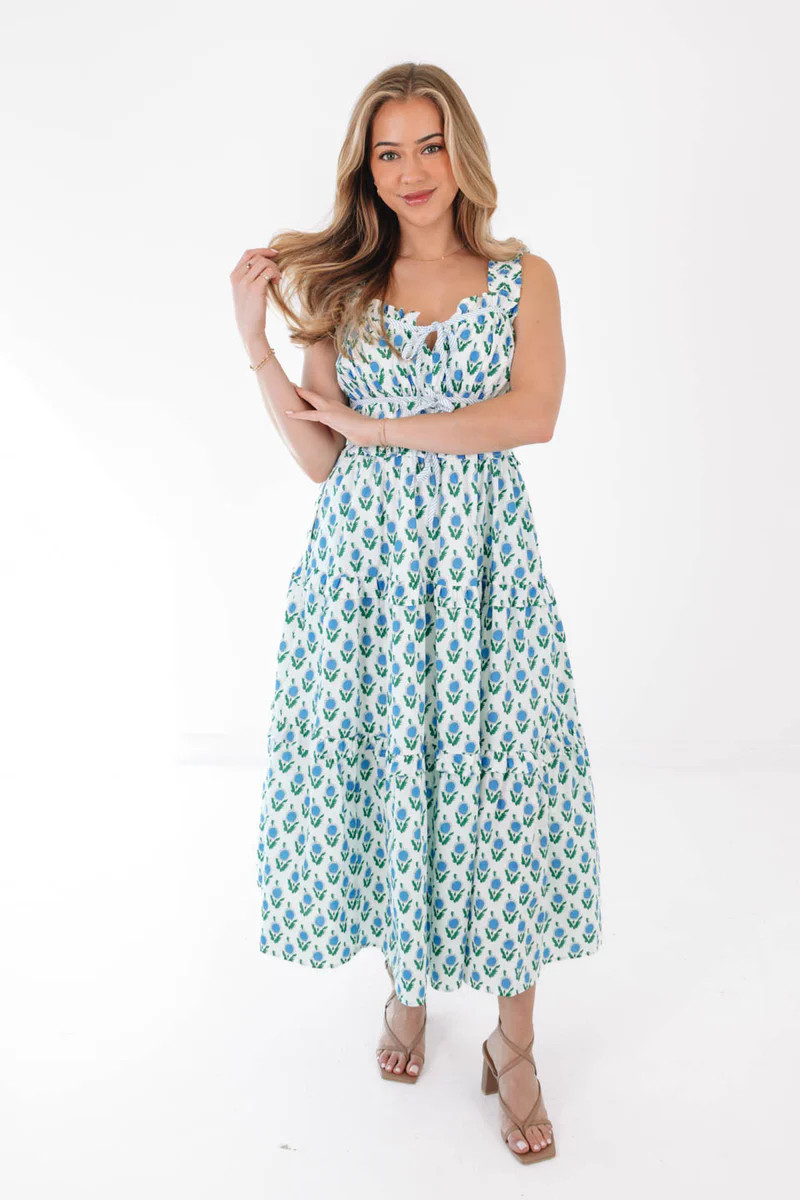 Dream Design Midi Dress - White | The Impeccable Pig