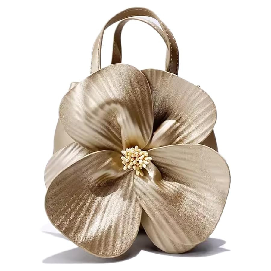 Mini Flower Evening Purse Floral Clutch Purses for Women PU Leather Evening Handbag with Chain We... | Amazon (US)