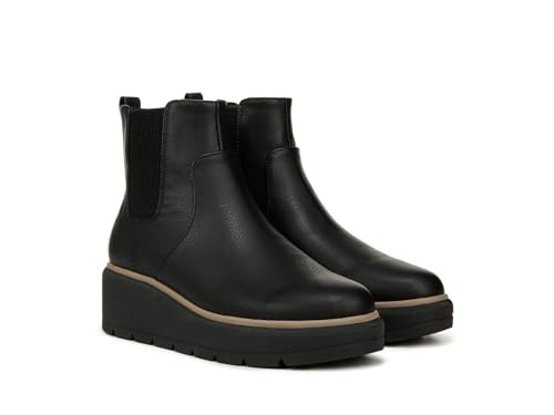 Dr. Scholl's Womens Nice Day Max Chelsea Boot Black Pebbled 9.5 M | Amazon (US)