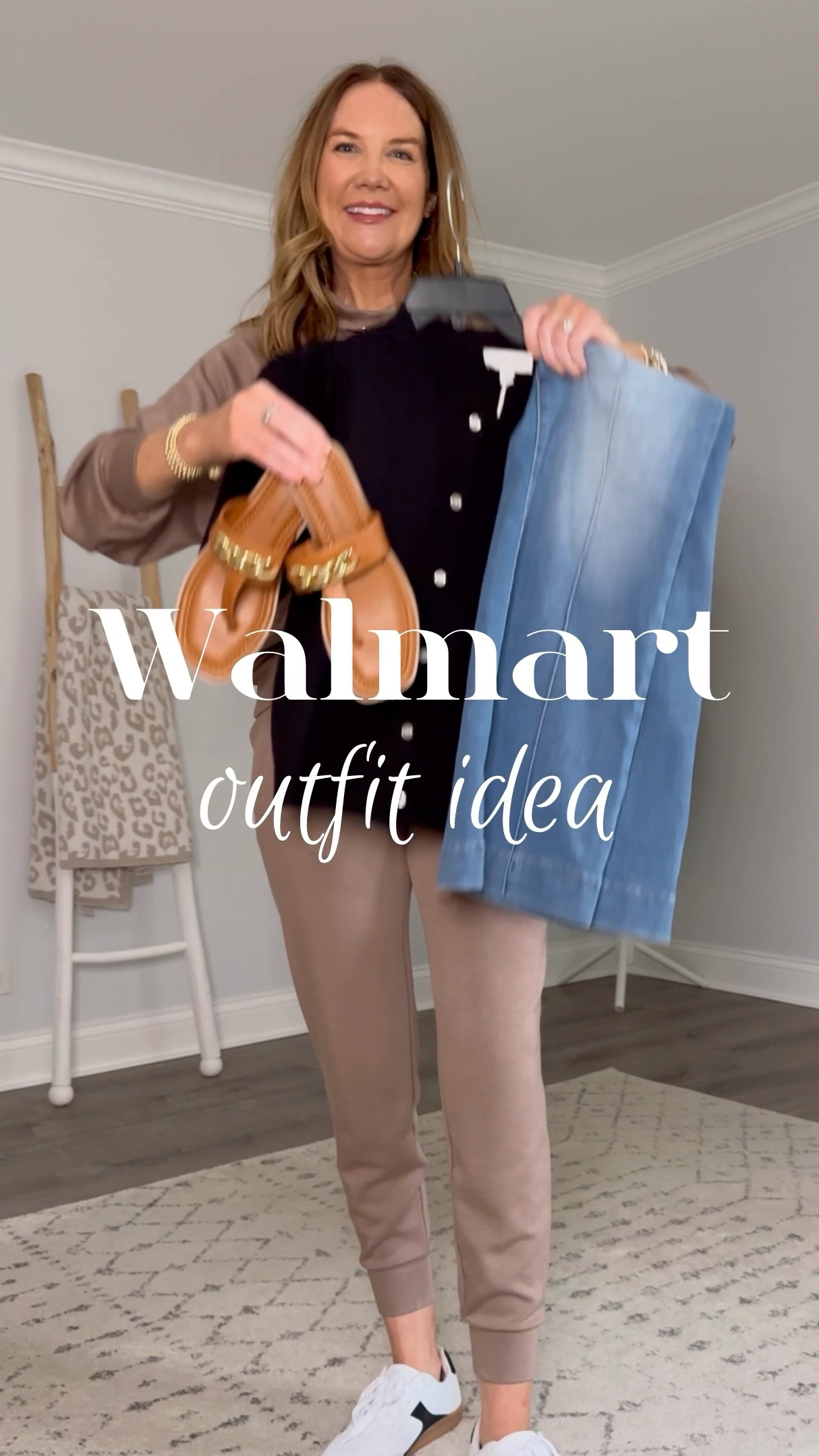Walmart or J. Crew?!
For reference, I'm 5'7" and wearing a size medium in the cardigan and a size 4 in the jeans. Sandals fit TTS.

Walmart outfit, Walmart try on, trouser jeans, wide leg jeans, summer sweater, preppy style, affordable fashion, outfit reel, style reel, what to wear, how to style, workwear, business casual, over 40 style, fashion over 40, inclusive sizing, inclusive sizing, Time and Tru, Free Assembly, look for less, style in a budget

#LTKxWalmart #LTKWorkwear #LTKOver40