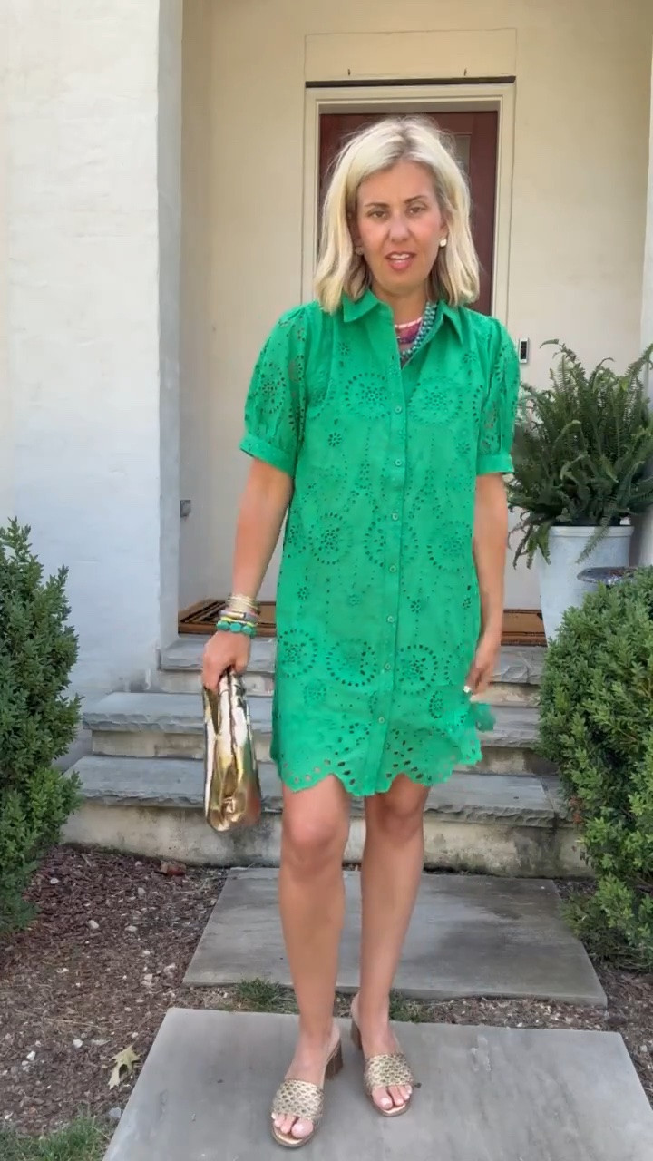 Oh now this is so good! Totally wearing this one ALL the ways. Love the eyelet fabric and scallop detail! I’m in a small dress & 8 shoe tts. 

*code MIXMATCH20 at Social Threads
*code Catherine20 at Allie + Bess

#LTKdayinmylife #LTKmomlife #LTKOver40