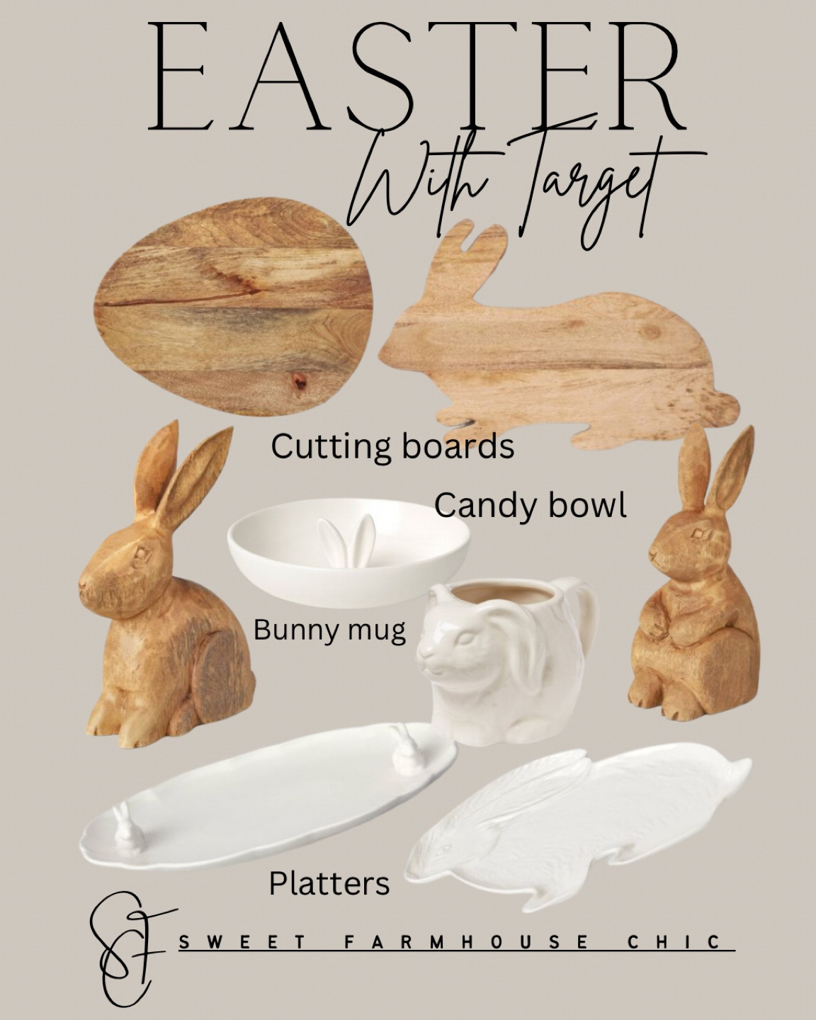 Easter and Spring Finds

Cutting boards, serving platters, bunny mug, candy dish, bunny cutting board, egg cutting board, wood decorative bunnies

 

#LTKSeasonal #LTKSpringSale #LTKhome