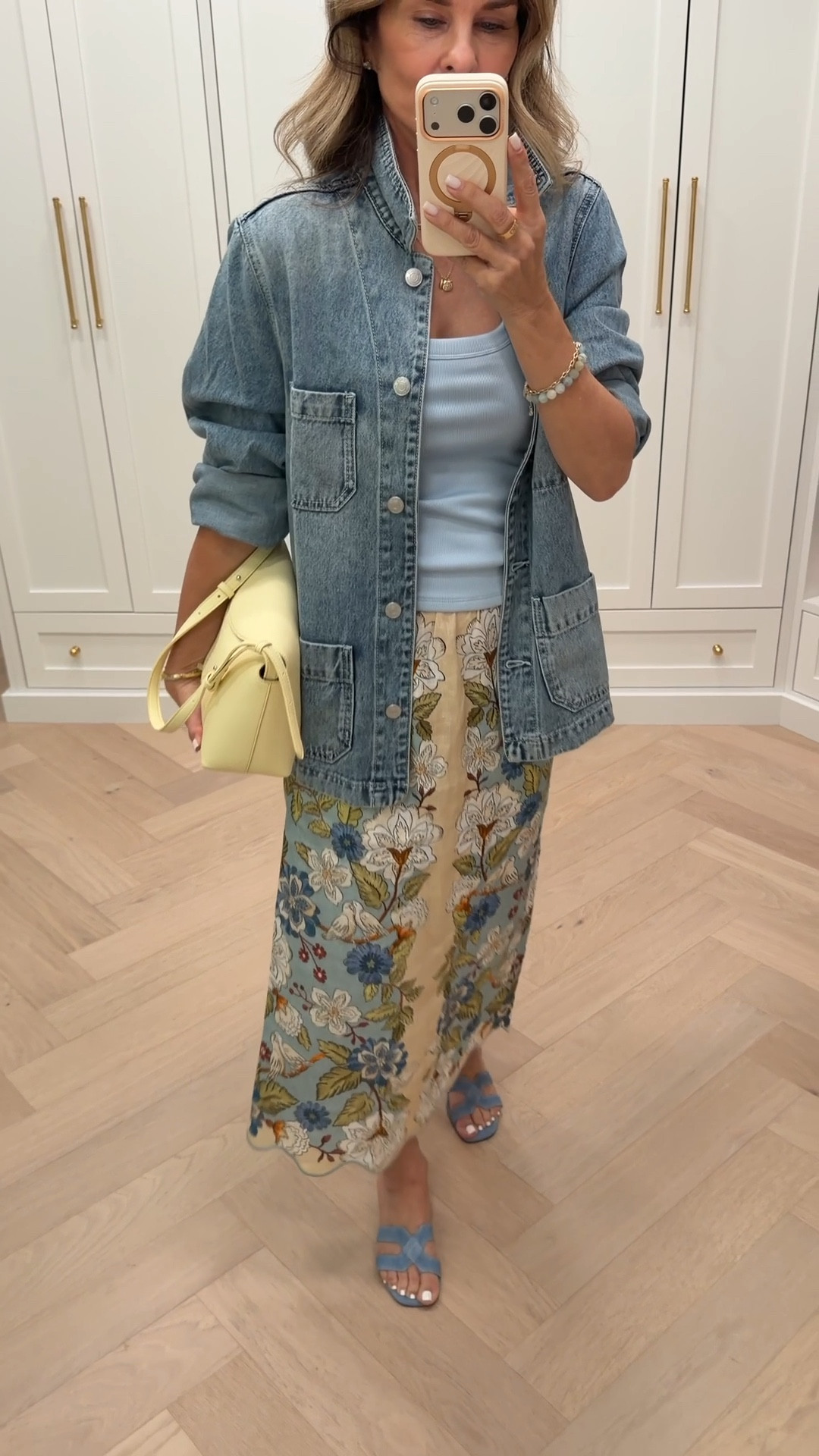 Skirt TTS XS 
Jacket is a S, I could do XS 
Tank is LNA on my shop my linked similar. 


#LTKootd #LTKgrwm #LTKOver40