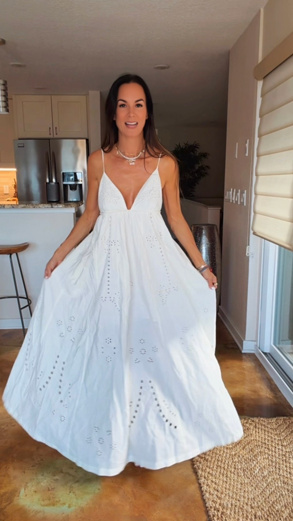 Some girls collect shoes… I collect white maxi dresses. 🤍😂

And honestly? I have zero regrets.

This one checks every single box:
✨ dreamy eyelet details
✨ fully lined (because see-through is NOT the vibe)
✨ pockets (!!)
✨ the prettiest open tie-back
✨ and that effortless twirl factor that makes you want to book a vacation immediately.

If loving white maxi dresses is wrong… I don’t want to be right. 🤍

#WhiteDressSeason #SummerStyle #ResortWear #LTKStyle #RevolveAmbassador

#LTKootd #LTKgrwm #LTKdayinmylife