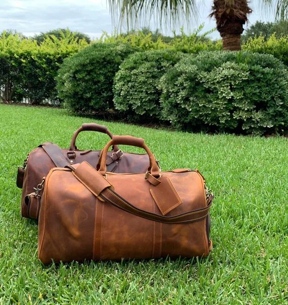 Read the full title
    Leather Duffle Bag, Large Travel Bag, Mens Leather Weekend Bag, Personali... | Etsy (US)