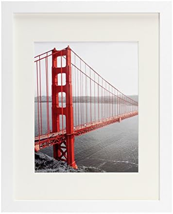 Frametory, 11x14 White Picture Frame - Made to Display Pictures 8x10 with Mat or 11x14 Without Ma... | Amazon (US)