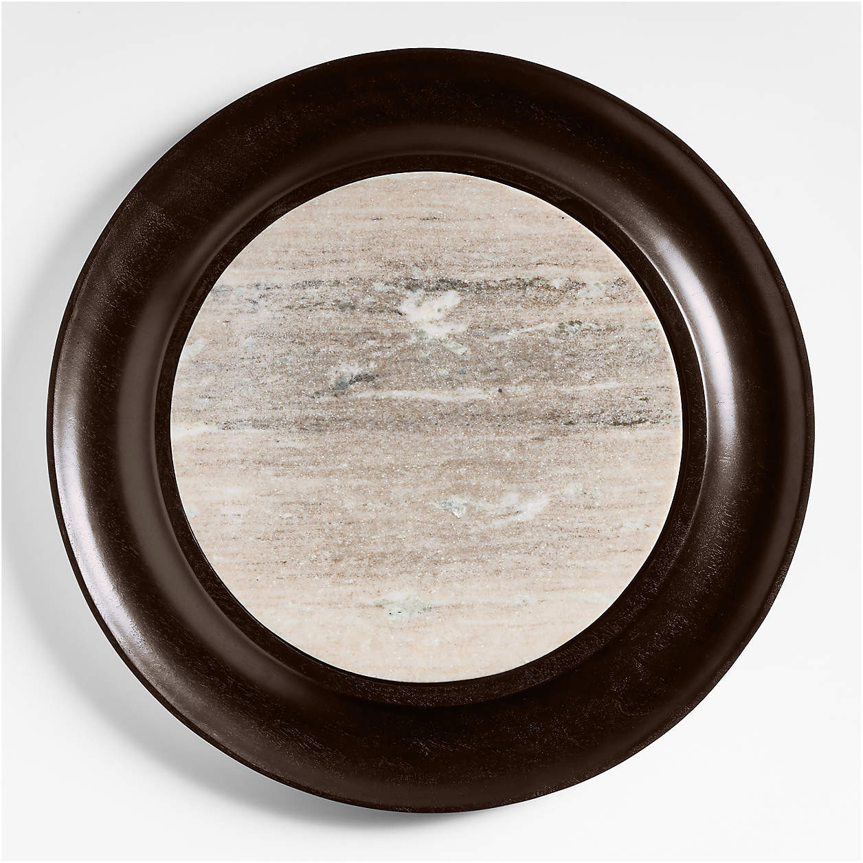 Wood and Tuscan Marble Cracker Serving Board Set | Crate & Barrel | Crate & Barrel