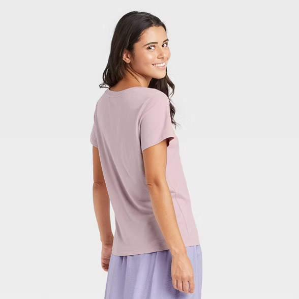 Women's Short Sleeve Scoop Neck T-Shirt - A New Day™ | Target