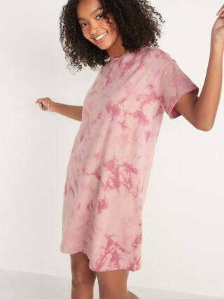 Loose Vintage Tie-Dye T-Shirt Shift Dress for Women | Old Navy (US)